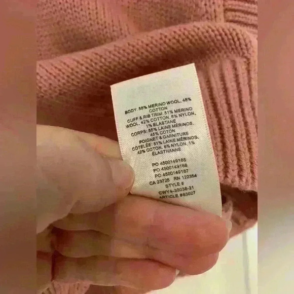 ARITZIA WILFRED ALPS  SWEATER VEST (DUSTY CLAY PINK) - Picture 3 of 7